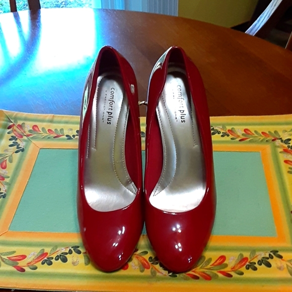 Red Comfort Heels